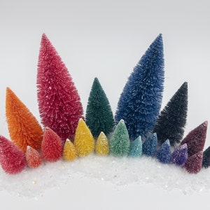 Rainbow Forest | Colorfully Hand-dyed Small, Medium and Large Sisal Trees