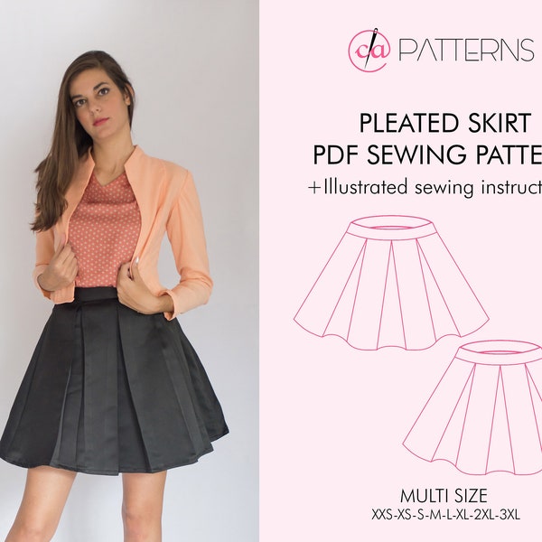 Pleated Skirt - Etsy