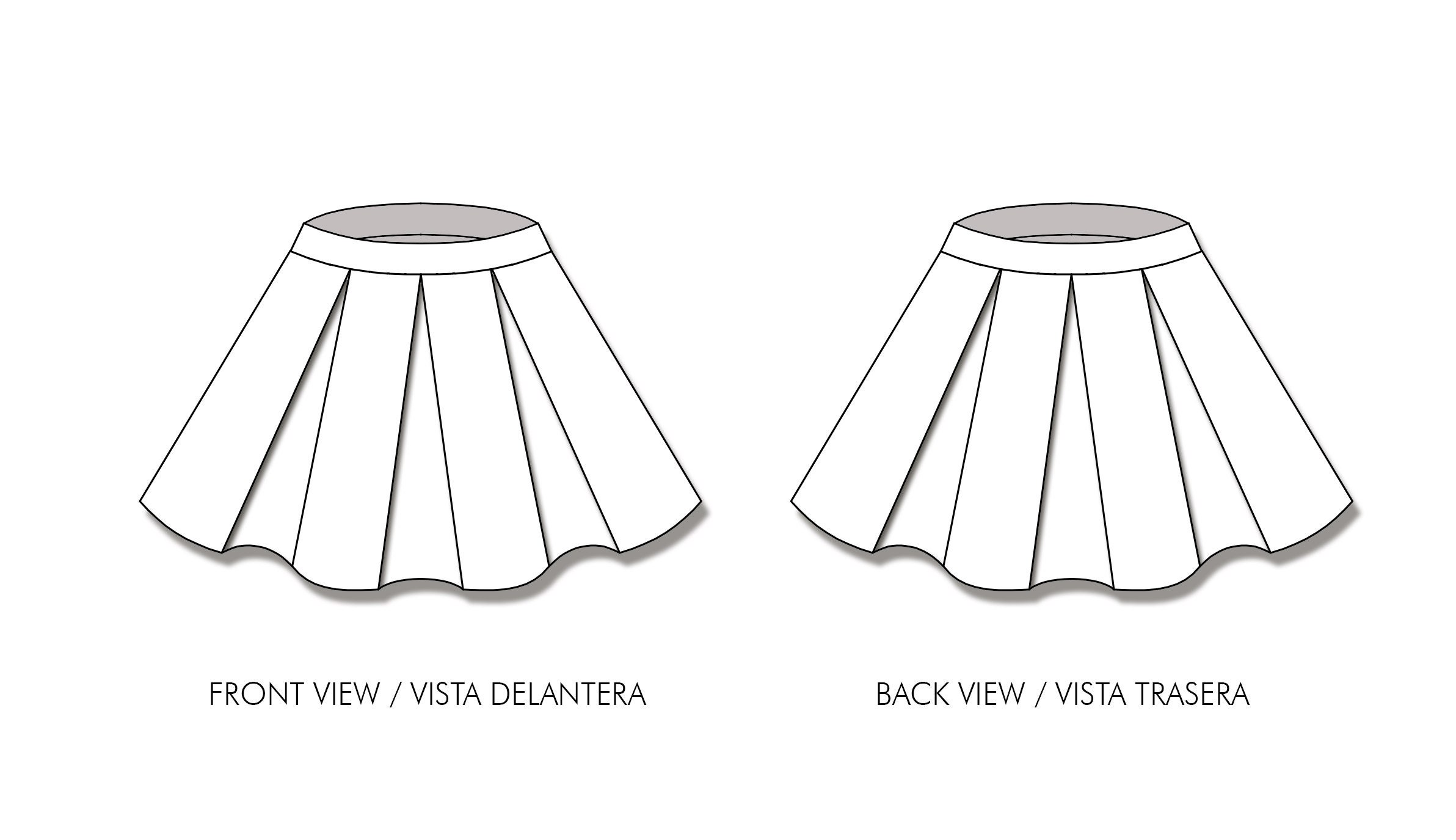 Skirt PDF Sewing Pattern Short skirt pattern Skirt pleated | Etsy