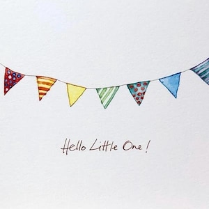 Bonjour tout-petit ! Carte • Carte nouveau-né • Carte bébé • Carte arrivée bébé