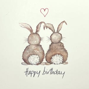 Geburtstags-Hasen, alles Gute zum Geburtstag Karte