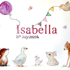 Handpainted nursery name art