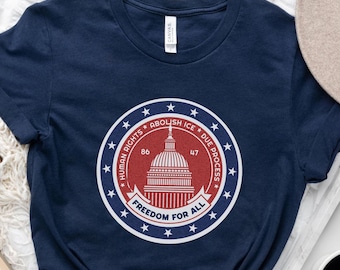 Human Rights Anti ICE: Human Rights Tee, Immigrant Rights, Due Process, Democrats Gift Shirt, For Protester, Social Justice Gift, Anti Trump