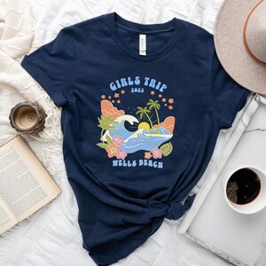 Personalized Girls Trip Beach Shirt: Matching Vacation Group Tee