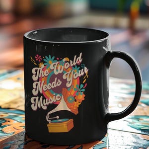 Music Teacher Gift Mug, Music Mugs Gifts, Piano Teacher Gift, Music Coach Gift, Gift Musician, Musical Mug, Music Appreciation, Gramophone