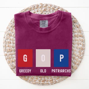 Anti-GOP Comfort Colors Shirt: Feminist Anti-Trump Activist Tee
