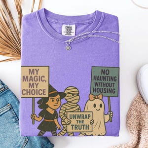 Feminist Comfort Colors Shirt, Feminist Halloween Shirt, Halloween Anti Trump Shirt, Anti Trump Gifts, Funny Protest Shirts, Feminist Gift