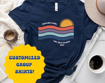 Custom Lake Vacation Shirts, Personalized Family Trip Tees, Lake Bachelorette, Lake House Gift, Family Shirts, Custom Lake Life, Lake Trip