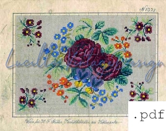 Sweethearts Cross Stitch Pattern by Elyse Lewin