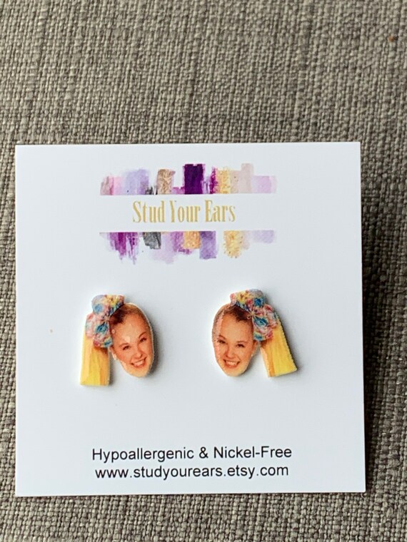 Jojo Siwa Inspired Earrings Stud Earrings Small Post Earrings Etsy