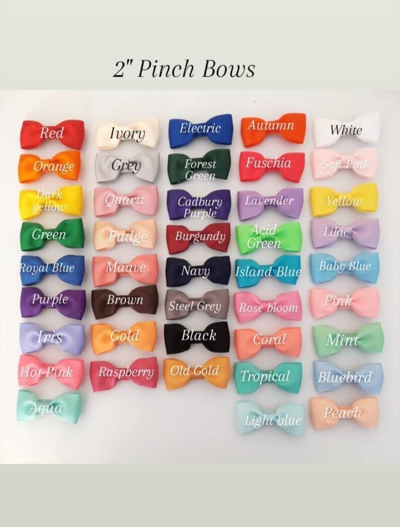 2 Baby Hair Clips Pinch Bows Tiny Baby Hair Bobbles Etsy UK