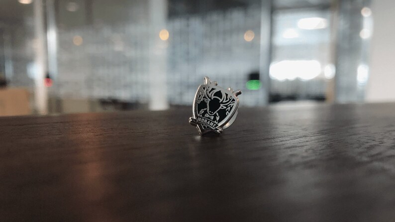Urbane Stag Lapel Pin Black