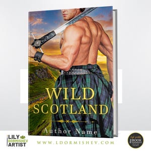 Romance Scottish Premade Book Cover – Ebook & Paperback Design | Kindle KDP | Digital Product for Authors