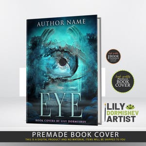 Eye Fantasy Mystery Premade Book Cover – Ebook & Paperback Design | Portal Cover Art | Kindle KDP Cover | Digital Product for Authors