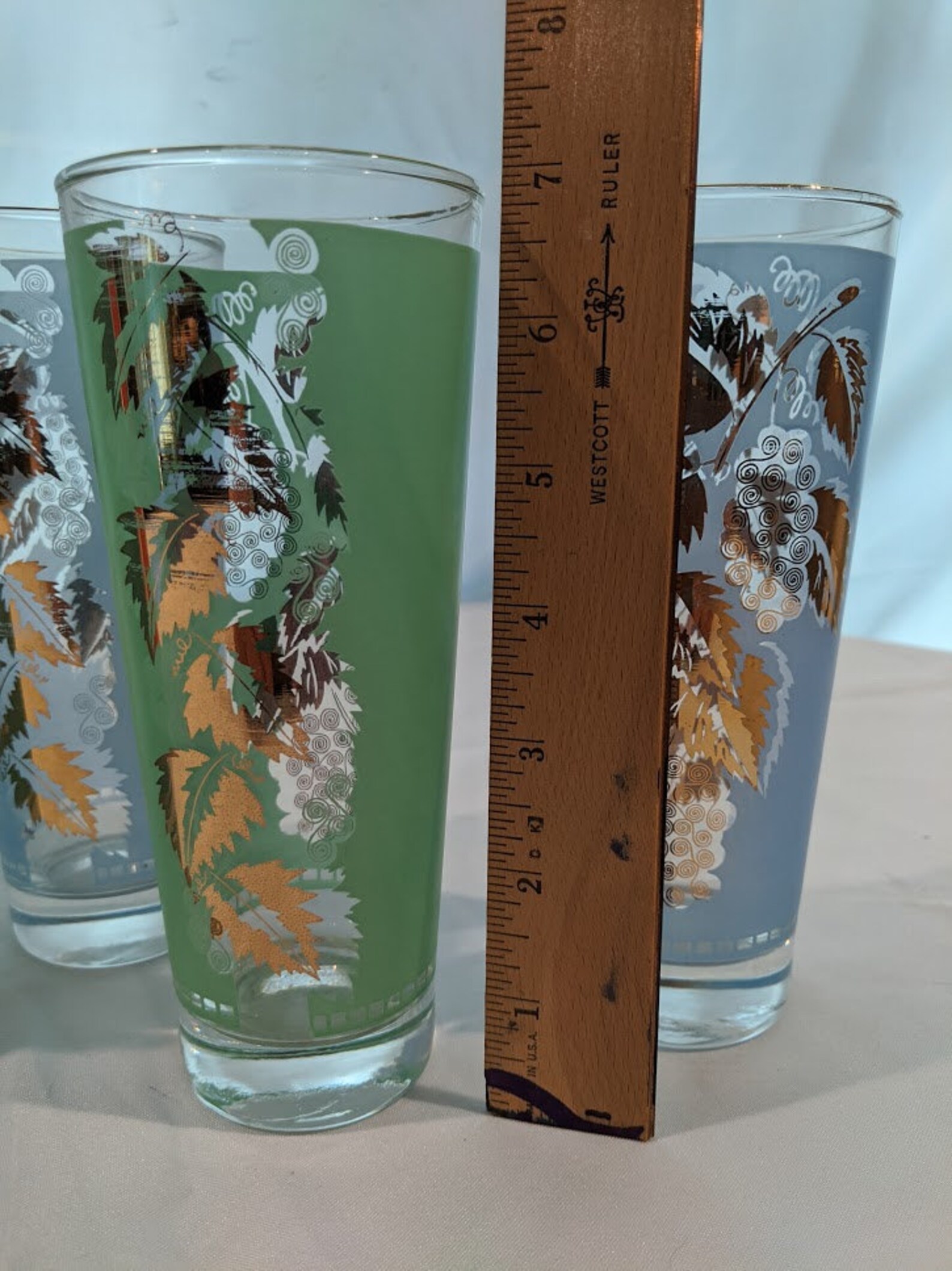 Vintage Retro Bartlett Collins Cocktail Glassware Etsy