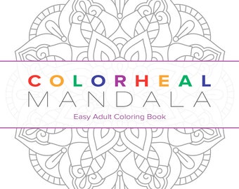 Mandala Easy Adult Coloring Book