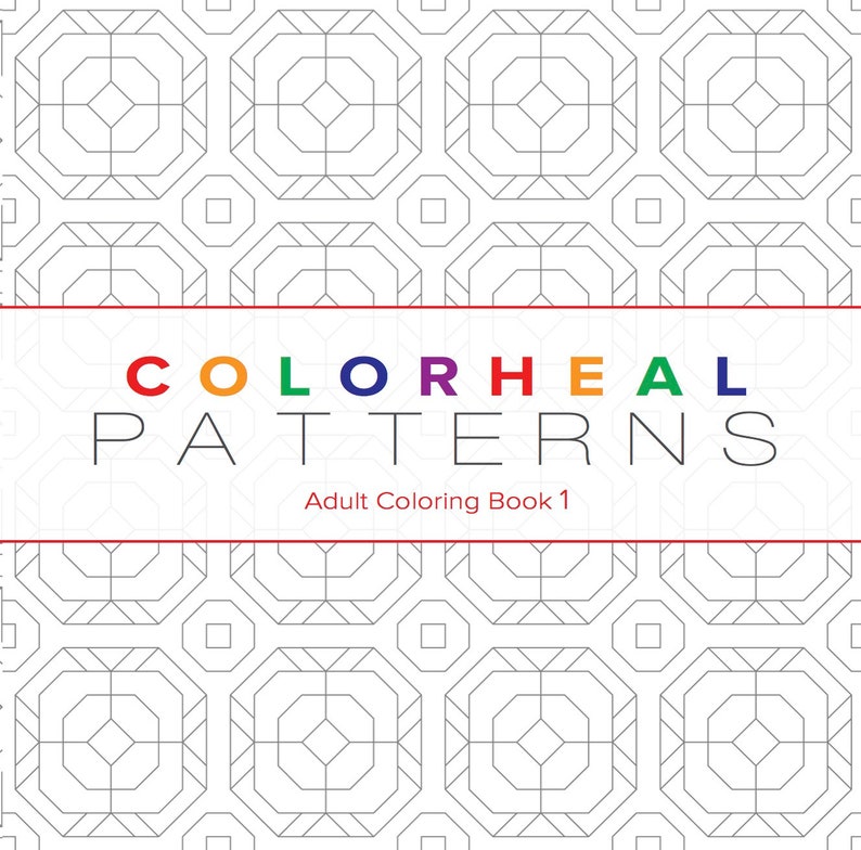 PATTERNS Adult Coloring Book 1 - Etsy