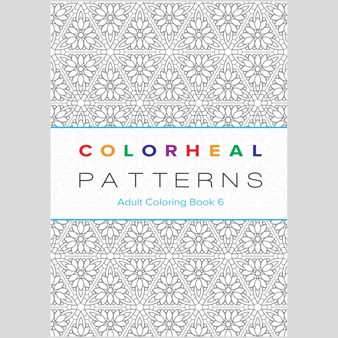 Coloring Book With Pattern Numbers .pdf PATTERNS Coloring Book 6 Digital Book New Edition - Etsy