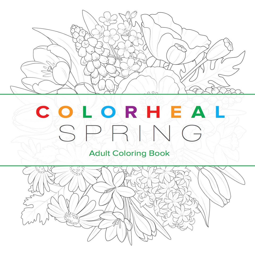 SPRING Coloring Book - Etsy