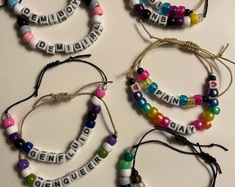 Pulseras de bandera ajustables LGBTQ