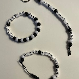 MCR Mikey Fucking Way bracelet / keychain
