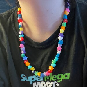 Star and Heart Kandi Necklace