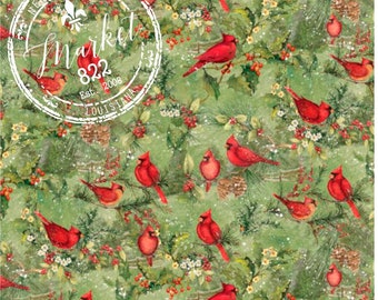 Cardinal Fabric Etsy