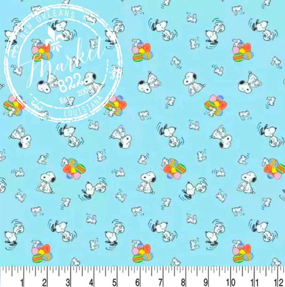 PEANUTS EASTER FABRIC Charlie Brown Fabric Snoopy Fabric Etsy