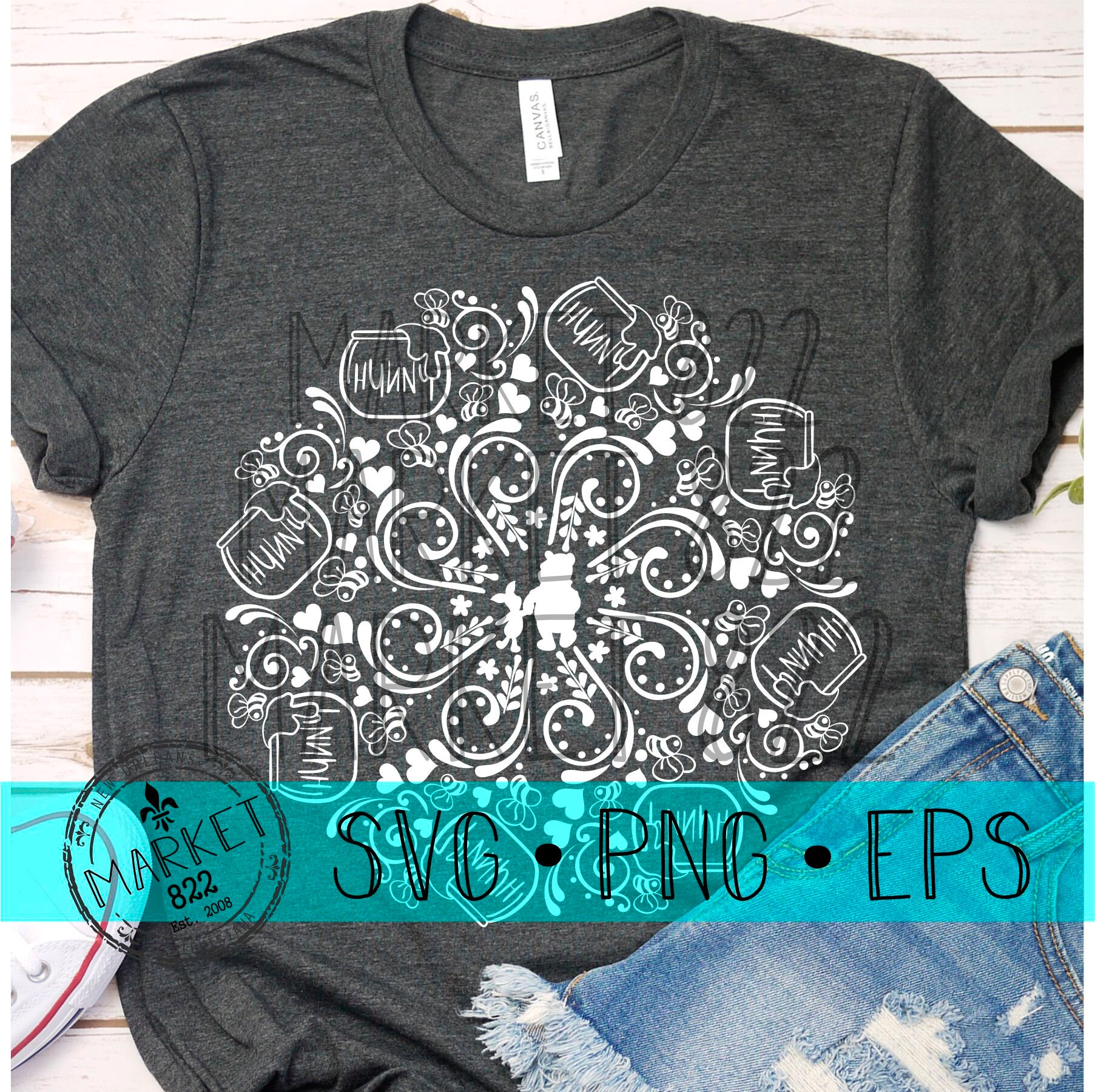 Download Eeyore Mandala Svg Printable - Free Layered SVG Files