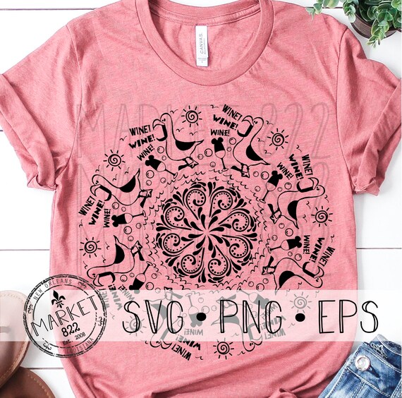 Download Wine Wine Wine Mandala Wine And Food Fest Epcot Mandala Etsy PSD Mockup Templates