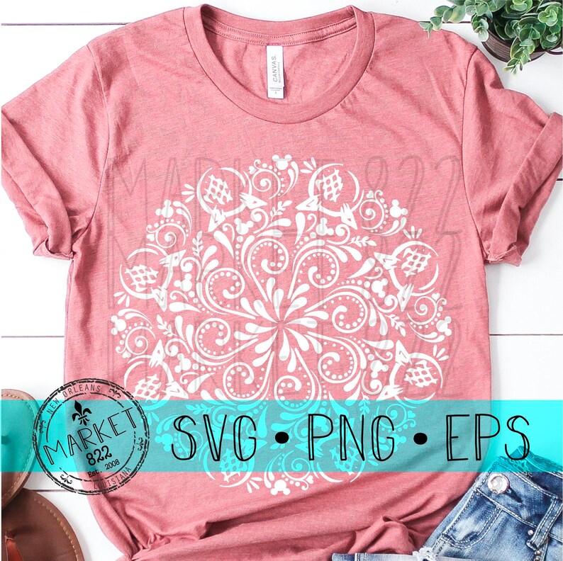 Download Epcot Mandala Cut Files Print File SVG PNG EPS Disney | Etsy