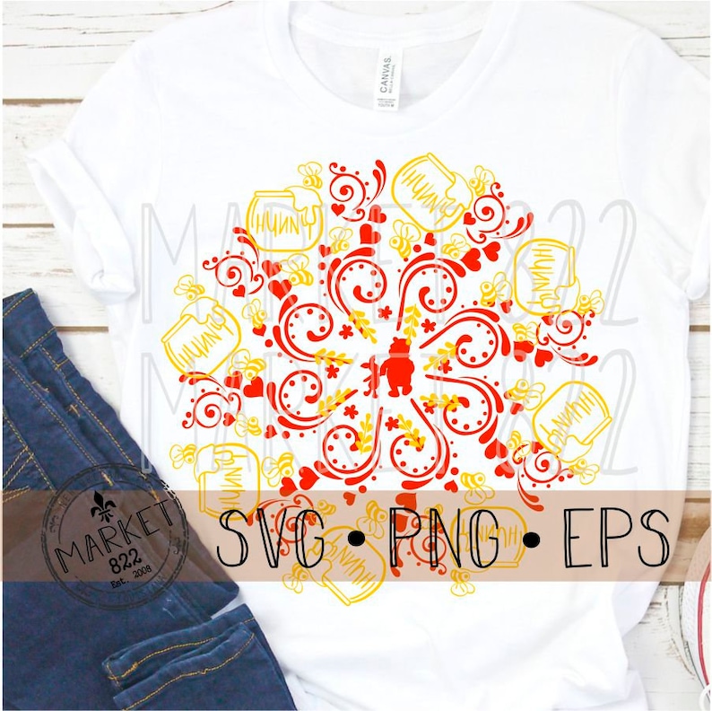 Download Eeyore Mandala Svg - Layered SVG Cut File
