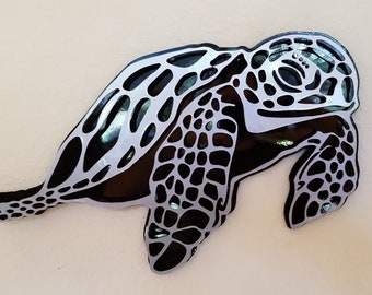 3D Metal Sea Turtle