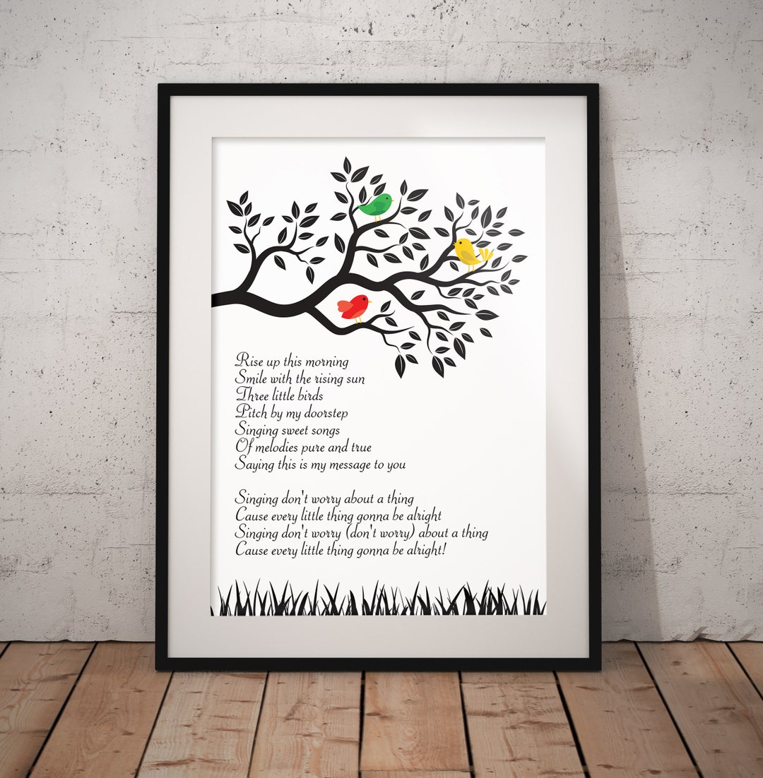 Grandma Gift From Grandchildren, Personalized Art Gift, Family Tree Birds Canvas, Grandparents Or Grandma Art Keepsake Print - Personalized Gifts