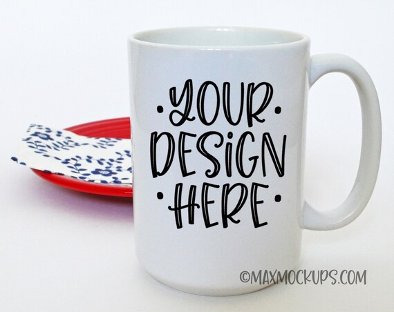 White Mug Mockup 15 Oz Blank Coffee Cup Mock White Mug Mockup 15 Oz Blank Coffee Cup Mock