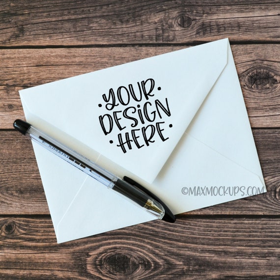 Download White Envelope Mockup For Address Stampers Calligraphy Etsy