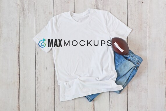 White T Shirt Mockup Guys Men Shirt Flatlay Blank Tshirt Etsy