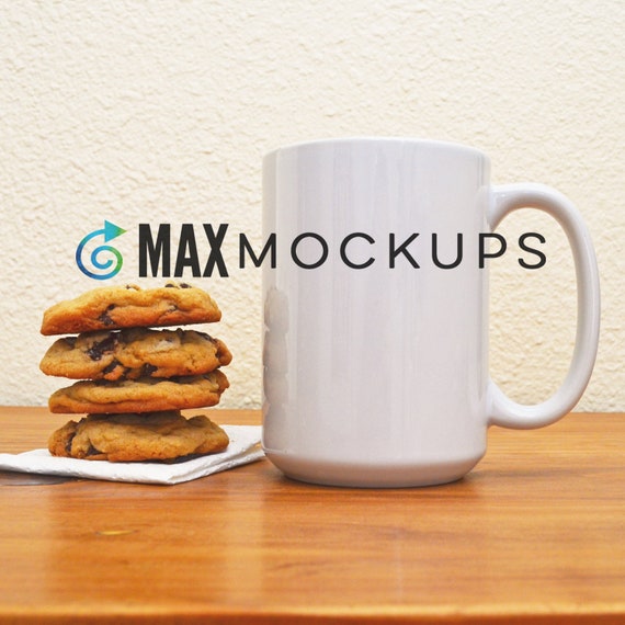 White Mug Mockup 15 Oz Blank Coffee Cup Mock Up With Etsy