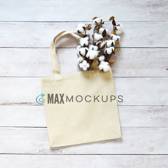Canvas Tote Bag MOCKUP, Styled Stock Photography, Blank Tote Flatlay,  Rustic Shopping Bag Product Display, Instant Digital Download 
