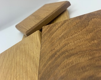 Handmade oak coasters, wooden coaster, pack of 4, gift