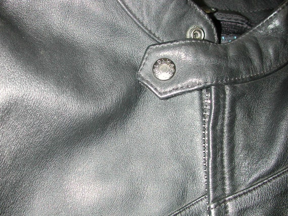 Vintage FIELDSHEER Men's Black Motorcycle Leather… - image 10