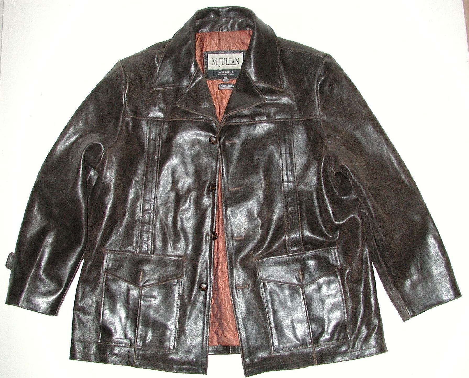 Wilsons Leather, Jackets & Coats, Wilsons M Julian Zip Up Che Guevara  Leather Jacket Mens Size L