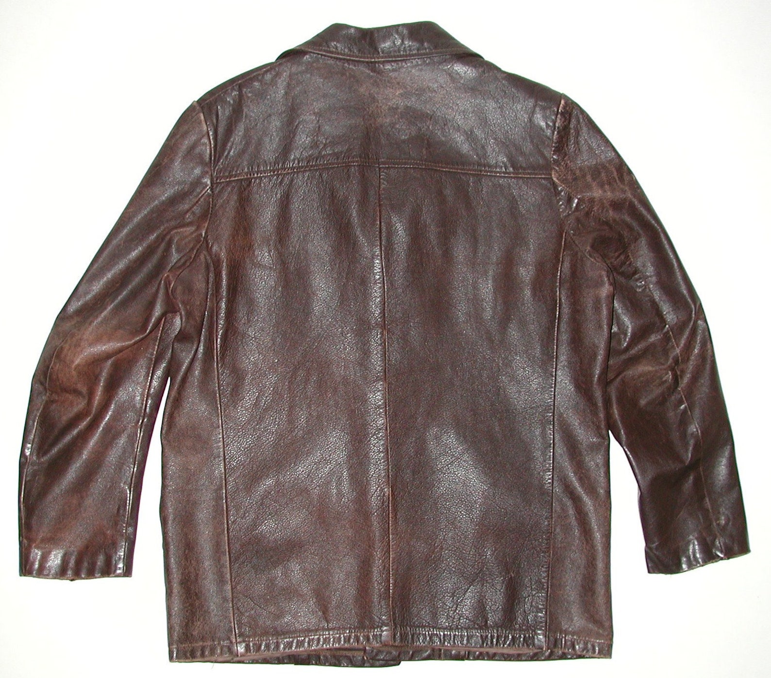 Veste de manteau de voiture en cuir brun vintage pour homme Etsy France