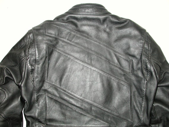 Vintage FIELDSHEER Men's Black Motorcycle Leather… - image 5