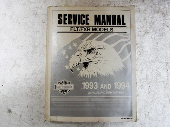 Harley Davidson FLT/FXR 1993 & 1994 Models OEM 99483-94 Official
