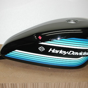 Harley Davidson Sportster 2020 EFI Black with Blue decals OEM Motorcycle Fuel Gas Tank