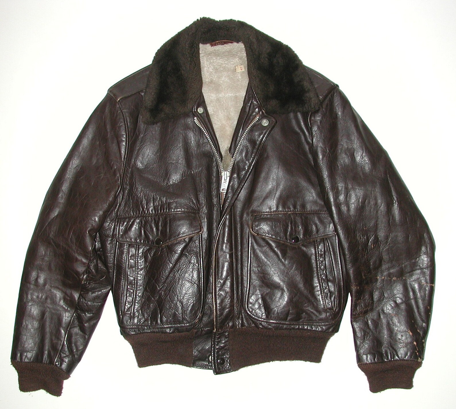 Vintage Schott Mens Brown Leather Aviator Flight Bomber - Etsy