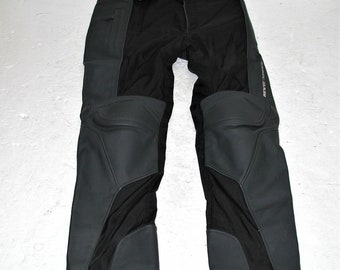 REV' IT!  Men's Black Motorcycle Leather Armor Pants Size:52EU