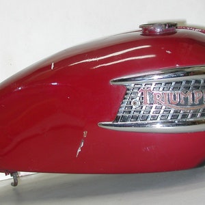 Vintage TRIUMPH 1959 T110 OEM Motorcycle Fuel Gas Tank