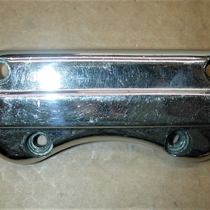 Vintage HARLEY DAVIDSON OEM Chrome Motorcycle Handlebar Risers Upper Clamp Mount